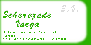 seherezade varga business card